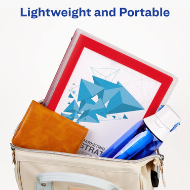 Avery Flexi-View 3 Ring Binder, 1 Inch Round Rings, 1 Red Binder (17606) 1